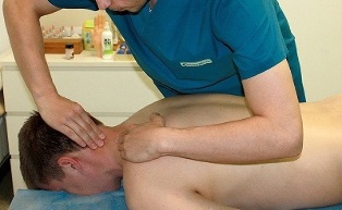 Cervical massage for treatment of osteochondrosis