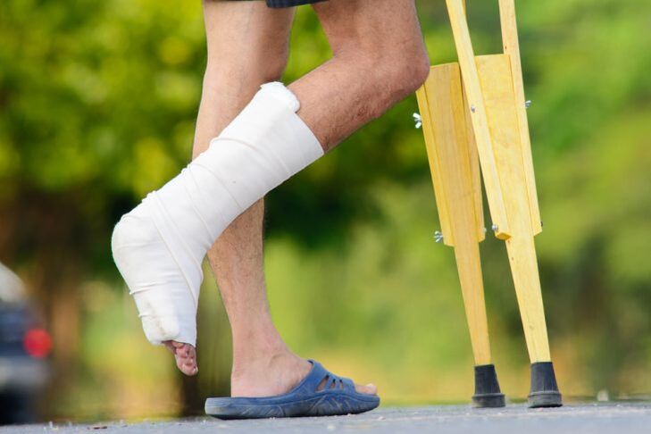 Ankle injuries are caused by joint