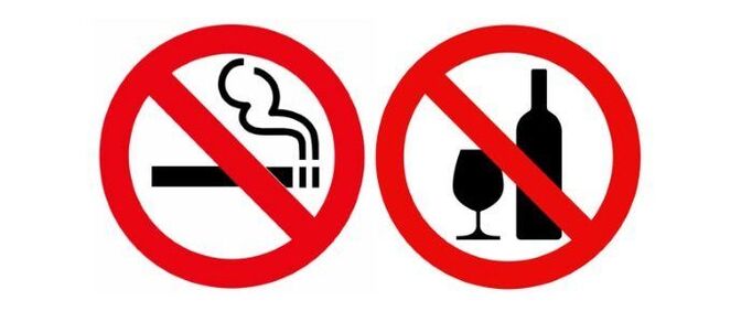 Avoid smoking and alcohol for cervical osteochondrosis